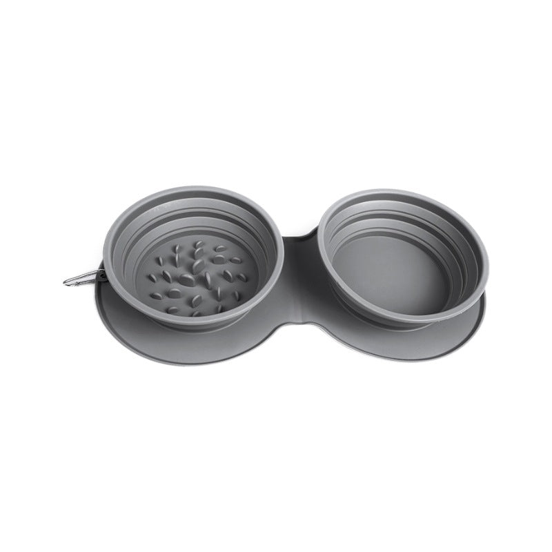 Faltbarer Silikon-Napf mit Anti-Schling-Design